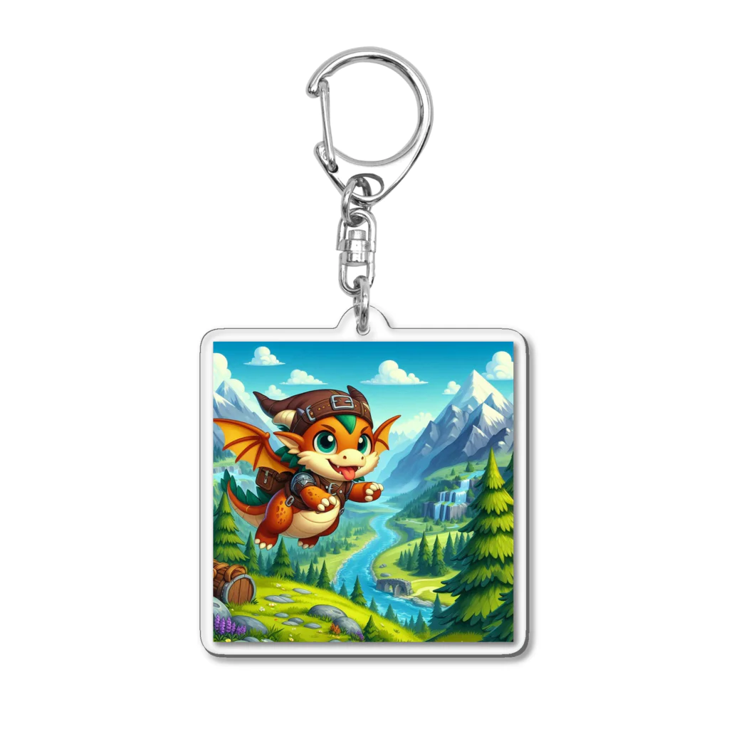 TARIAの冒険者ドラゴン Acrylic Key Chain