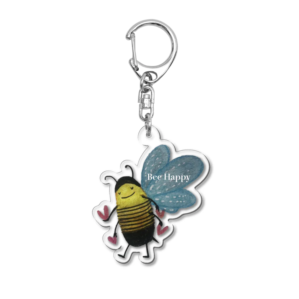 NoenoeMagicのHAPPY BEE Acrylic Key Chain