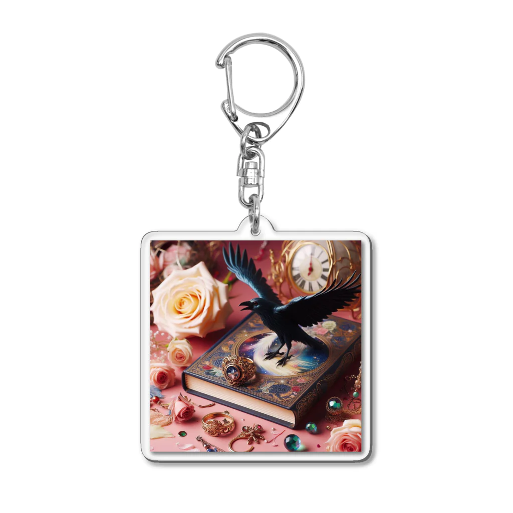 SETURAのカラスと宝石 Acrylic Key Chain