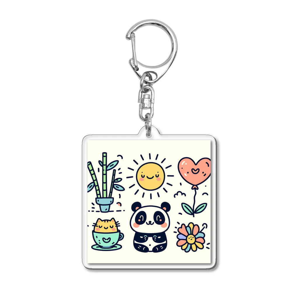 はむはむのかわいいデザイン　人気アイテム Acrylic Key Chain