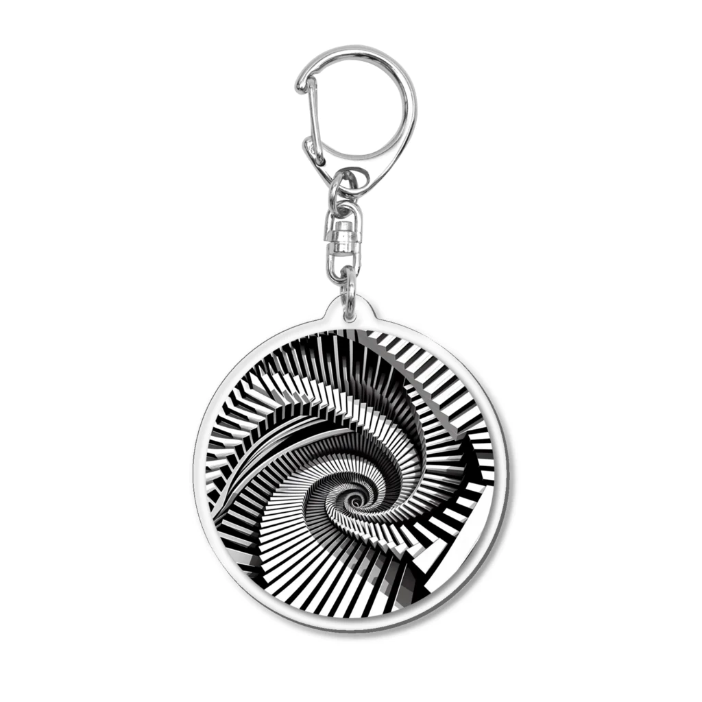 riotriffs_punksのspiral Acrylic Key Chain