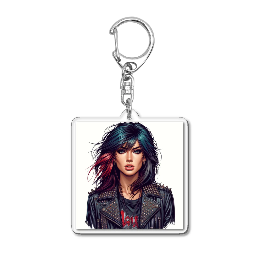 もーこーのROCKしてます Acrylic Key Chain