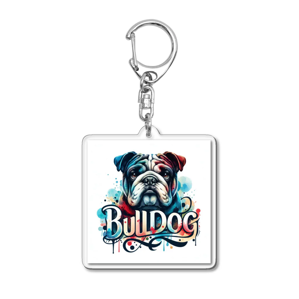 ブヒーズのBulldog*ブルドッグ Acrylic Key Chain