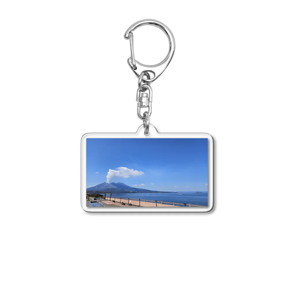 Palm🌴の桜島🌴南国鹿児島 Acrylic Key Chain