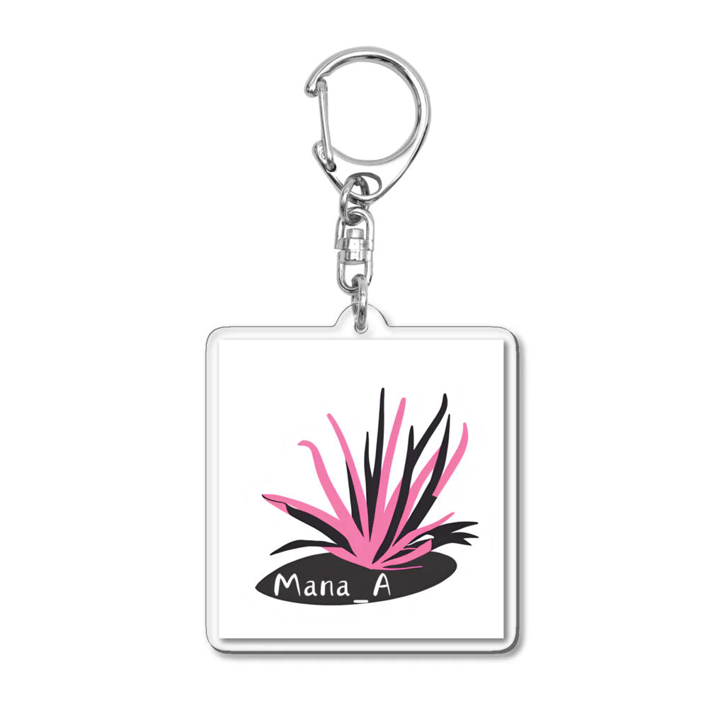 Mana AのカラフルTillandsia Acrylic Key Chain