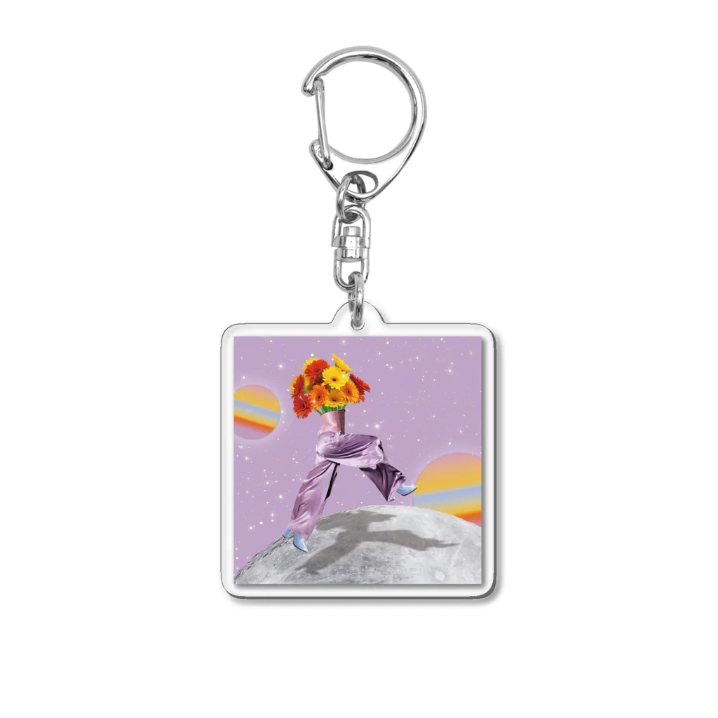 ERiMARi'SHOPのPoppin'ピンクパープル Acrylic Key Chain