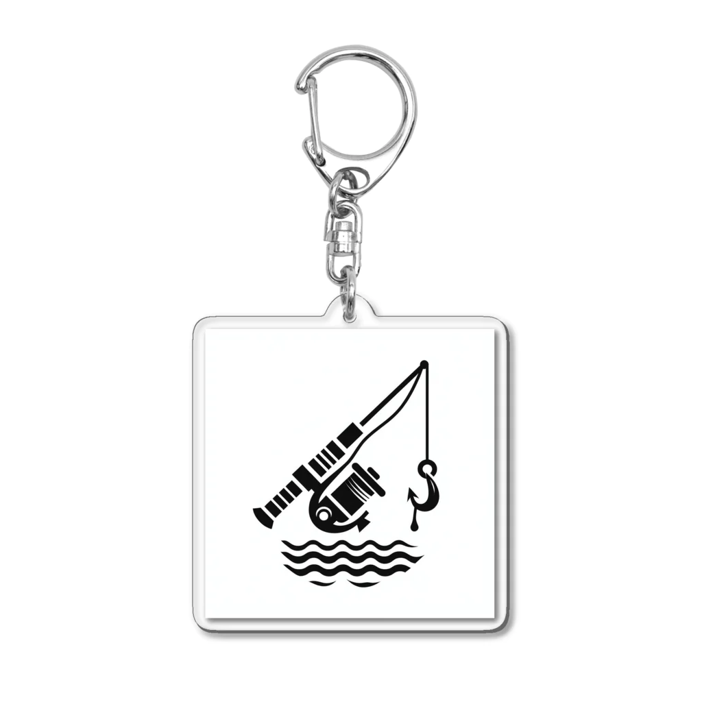 fish-man13の釣り竿 Acrylic Key Chain