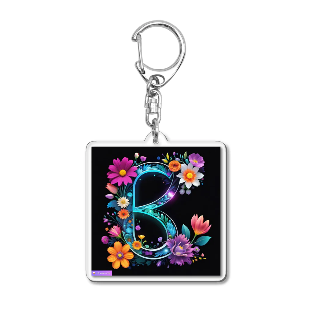 -sorairo-のイニシャル・B Acrylic Key Chain