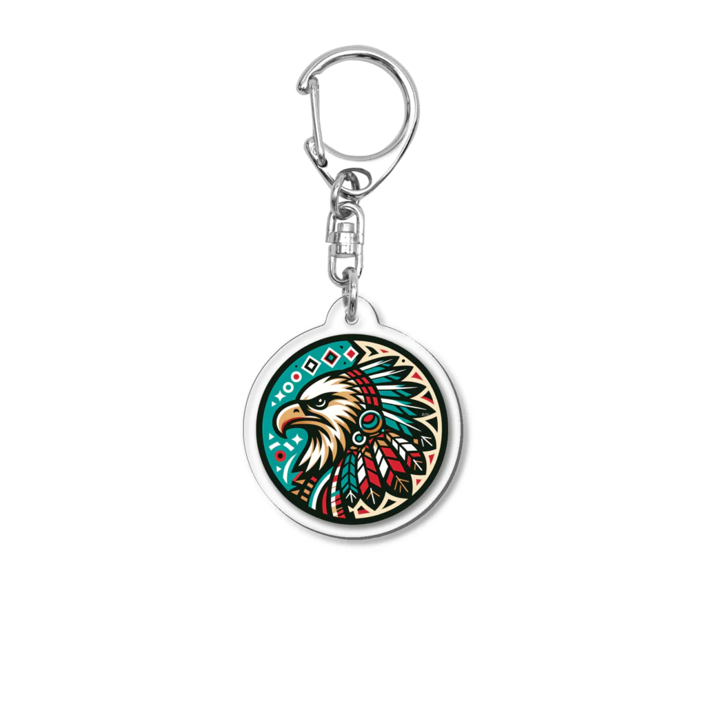 lblのNative American eagle Acrylic Key Chain