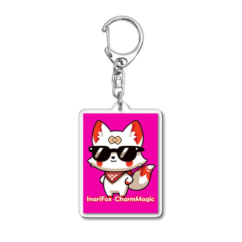 大江戸花火祭りのInariFox CharmMagic～稲荷の狐4 Acrylic Key Chain