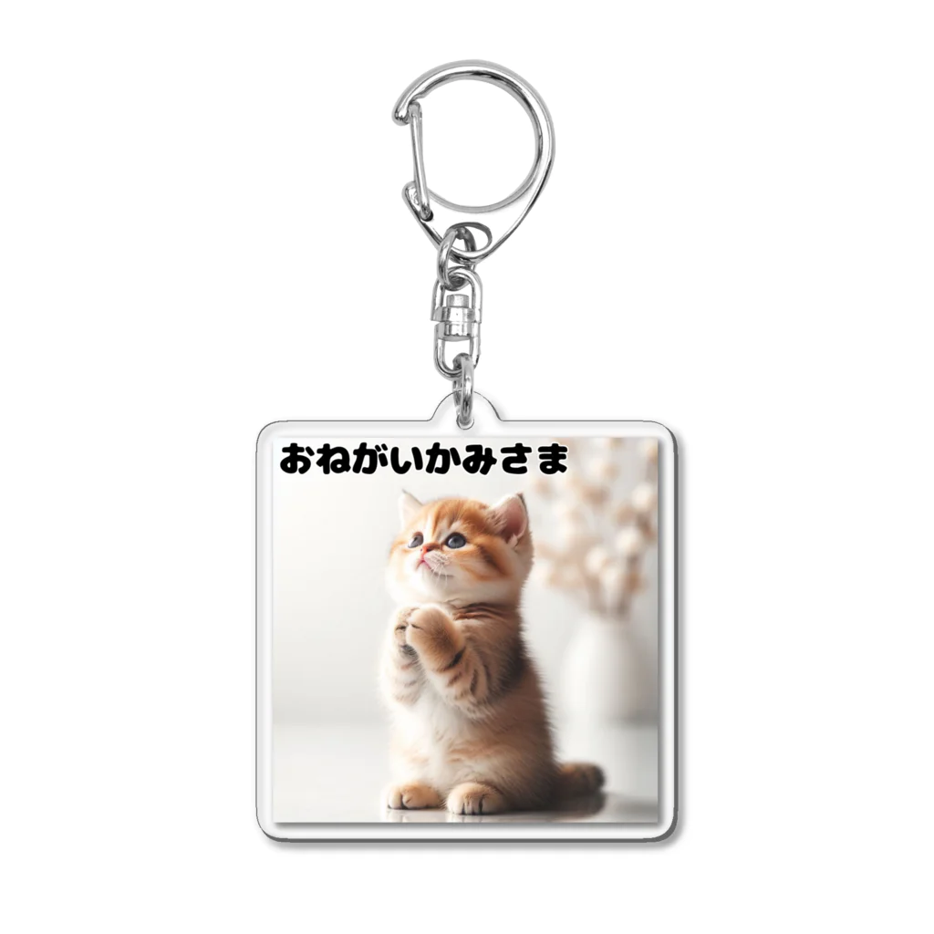 koumeiのおねがいネコちゃん💕 Acrylic Key Chain