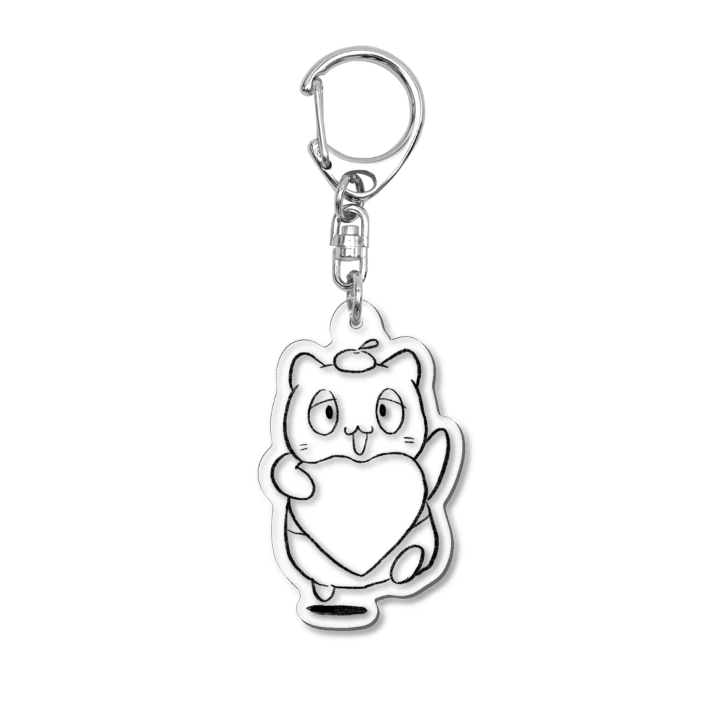 えびらっこのライフ補給猫さんクリア Acrylic Key Chain