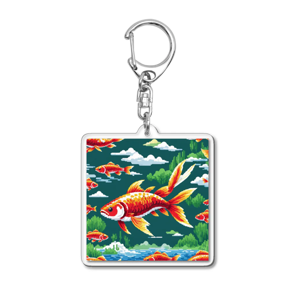 yukki1975のピクセルアートの5月 Acrylic Key Chain