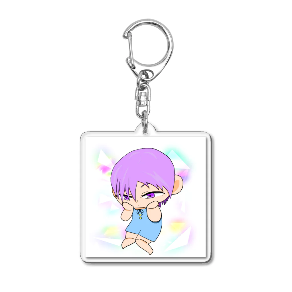 Doll Fantasyの藤木紫乃／キラキラ／透過なし Acrylic Key Chain