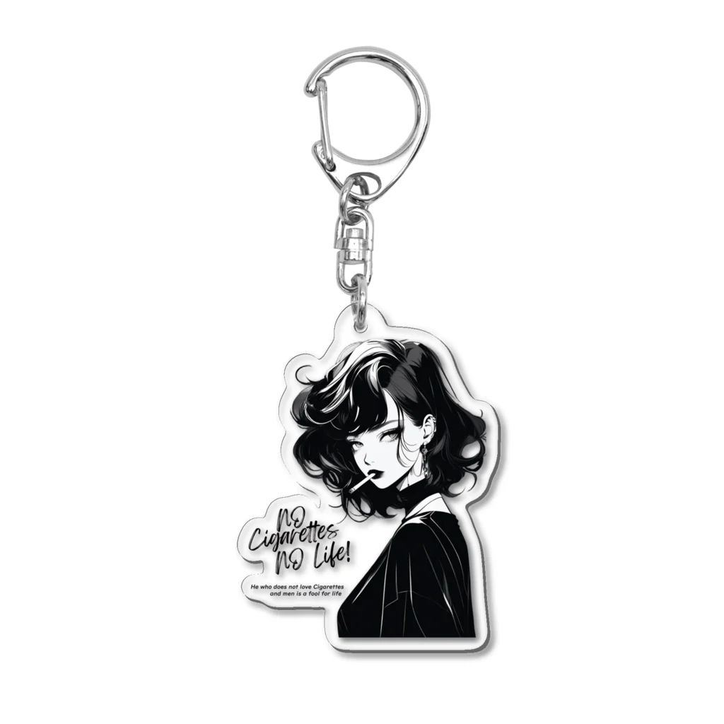 KUSUZINIA'S SHOPのSmoking Lady (ver.1) Acrylic Key Chain