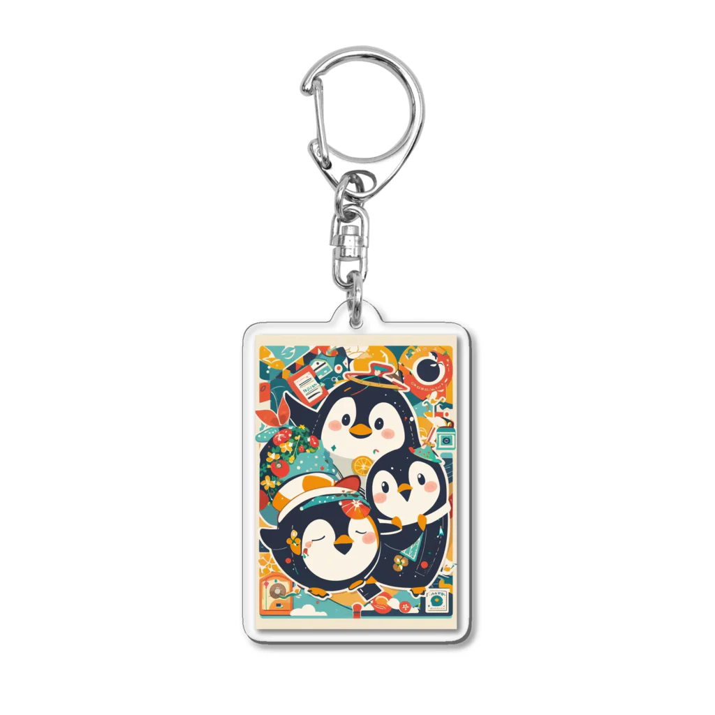 ai_dailylifeのペンギン Acrylic Key Chain