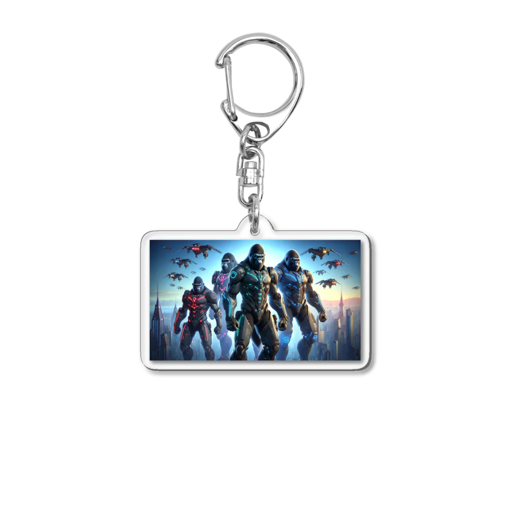 Animal_hero-457_AsukaYamamotoの立派なゴリラ Acrylic Key Chain