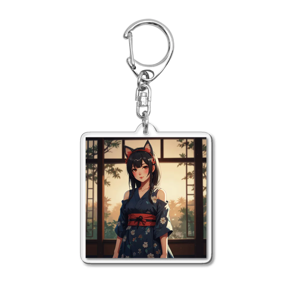 uhihi1126の猫耳可憐ちゃん Acrylic Key Chain