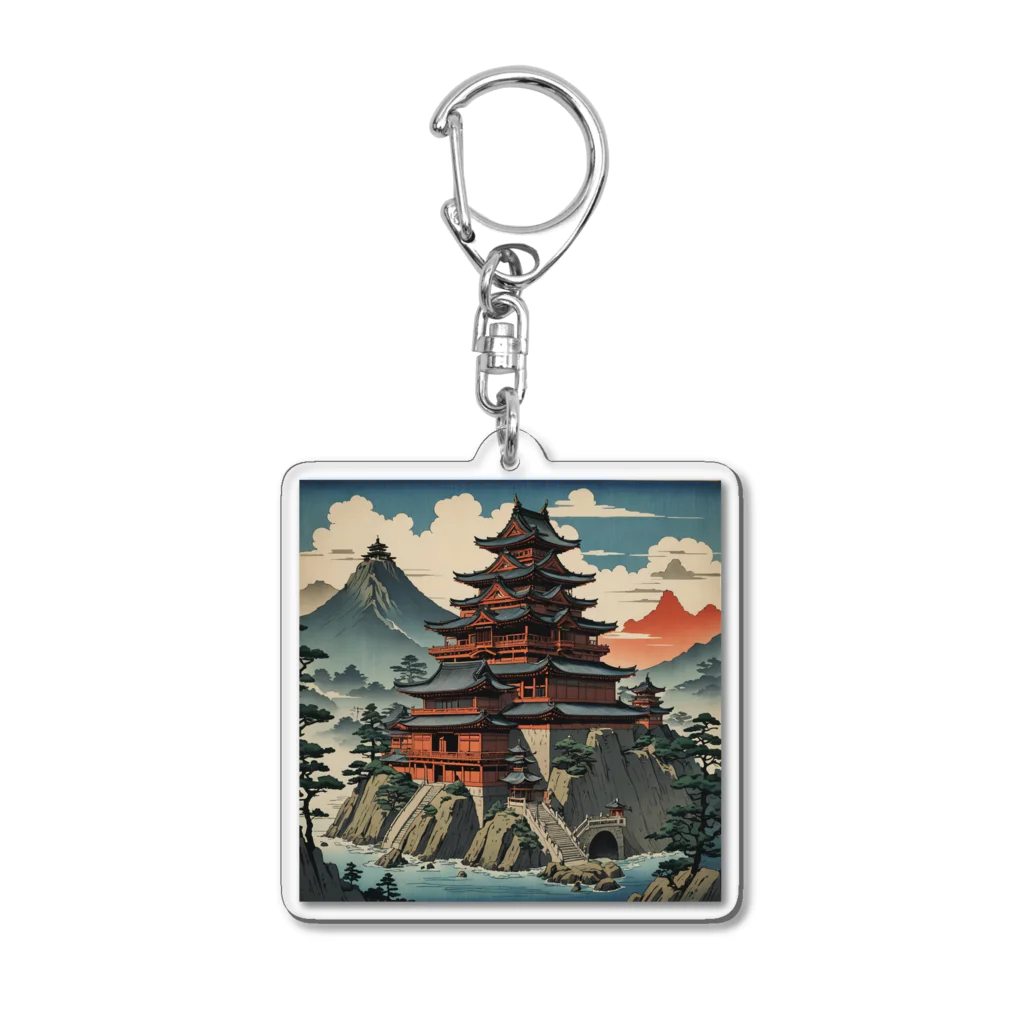 Kaz_Alter777の日本最初の魔王城 Acrylic Key Chain