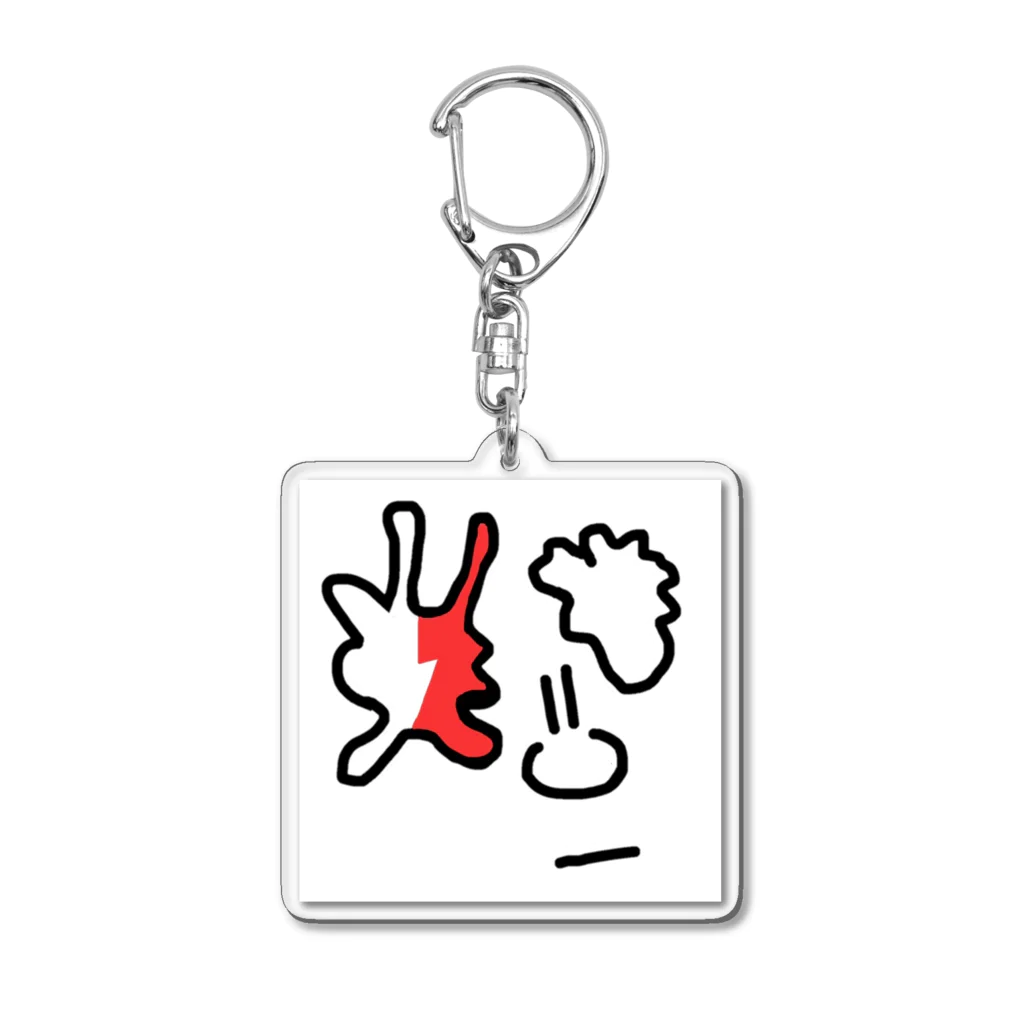 REEANAKのうさぎりんご　<An apple bunny > Acrylic Key Chain