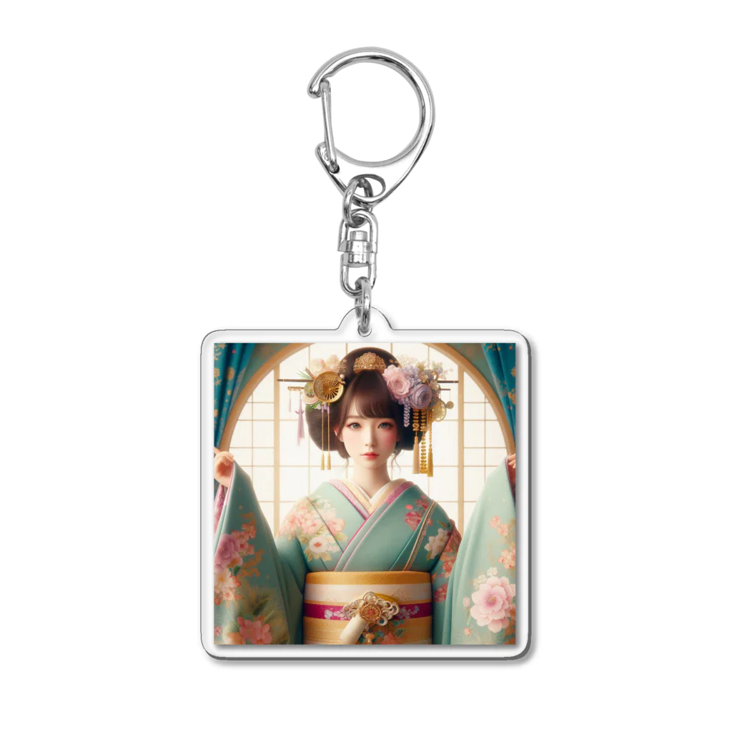 Mr_Geishaの和 girl Acrylic Key Chain