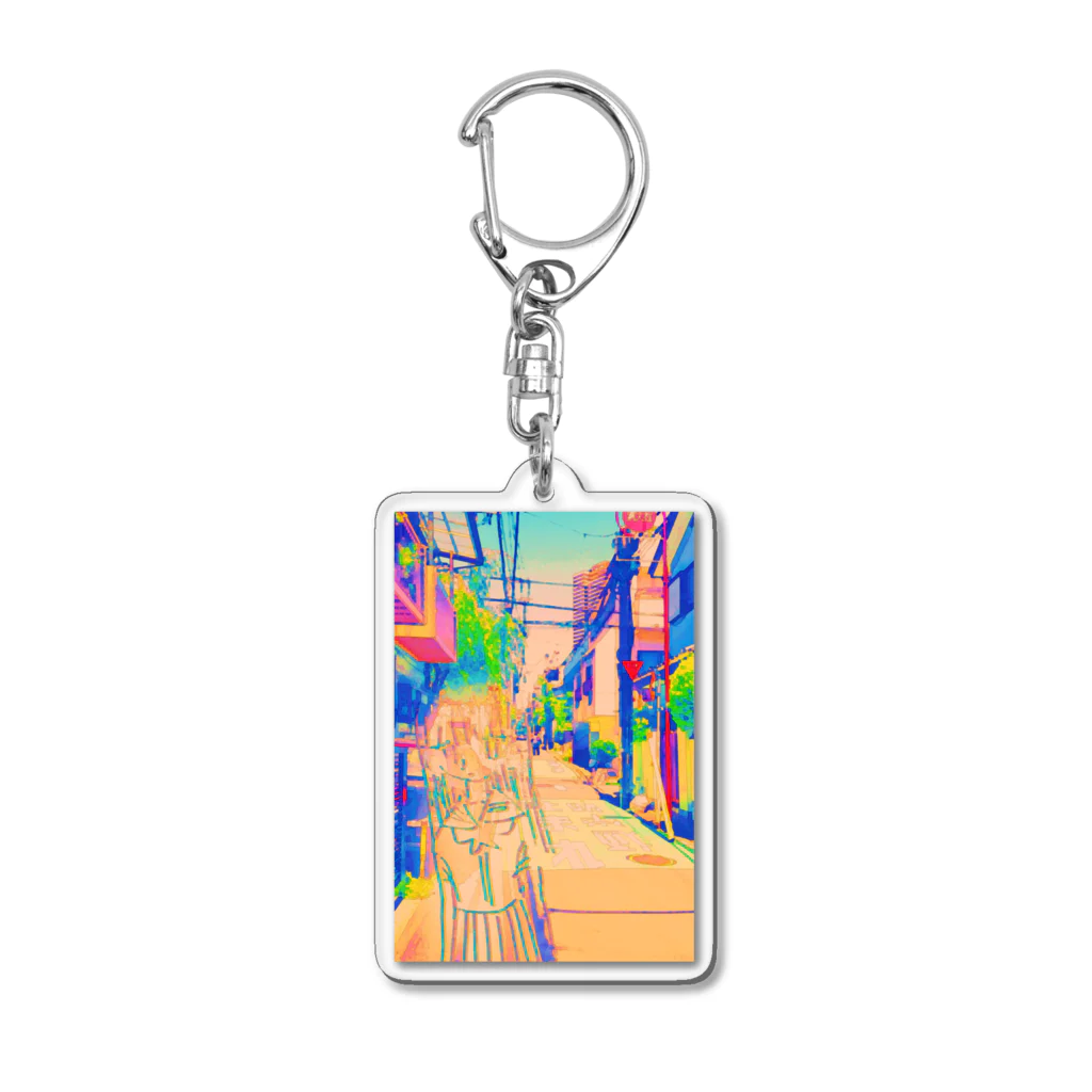 ごきげんマーメイド♪の透明 Acrylic Key Chain