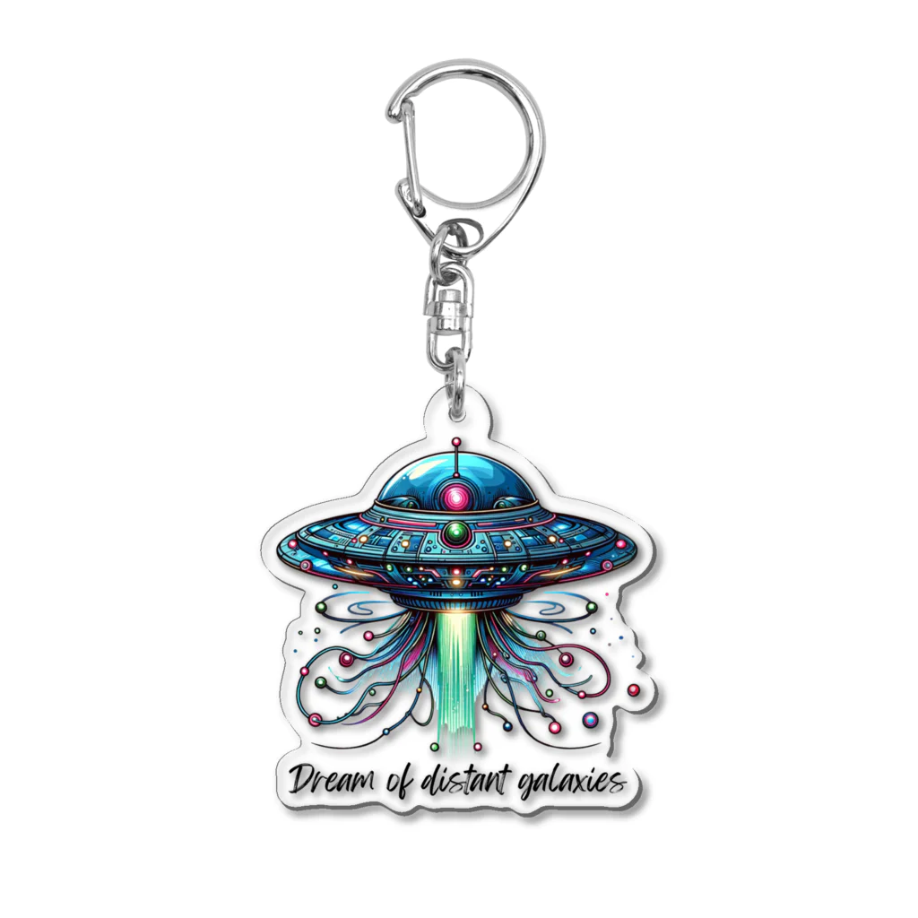 チェリモヤの宇宙冒険UFO 02 Acrylic Key Chain