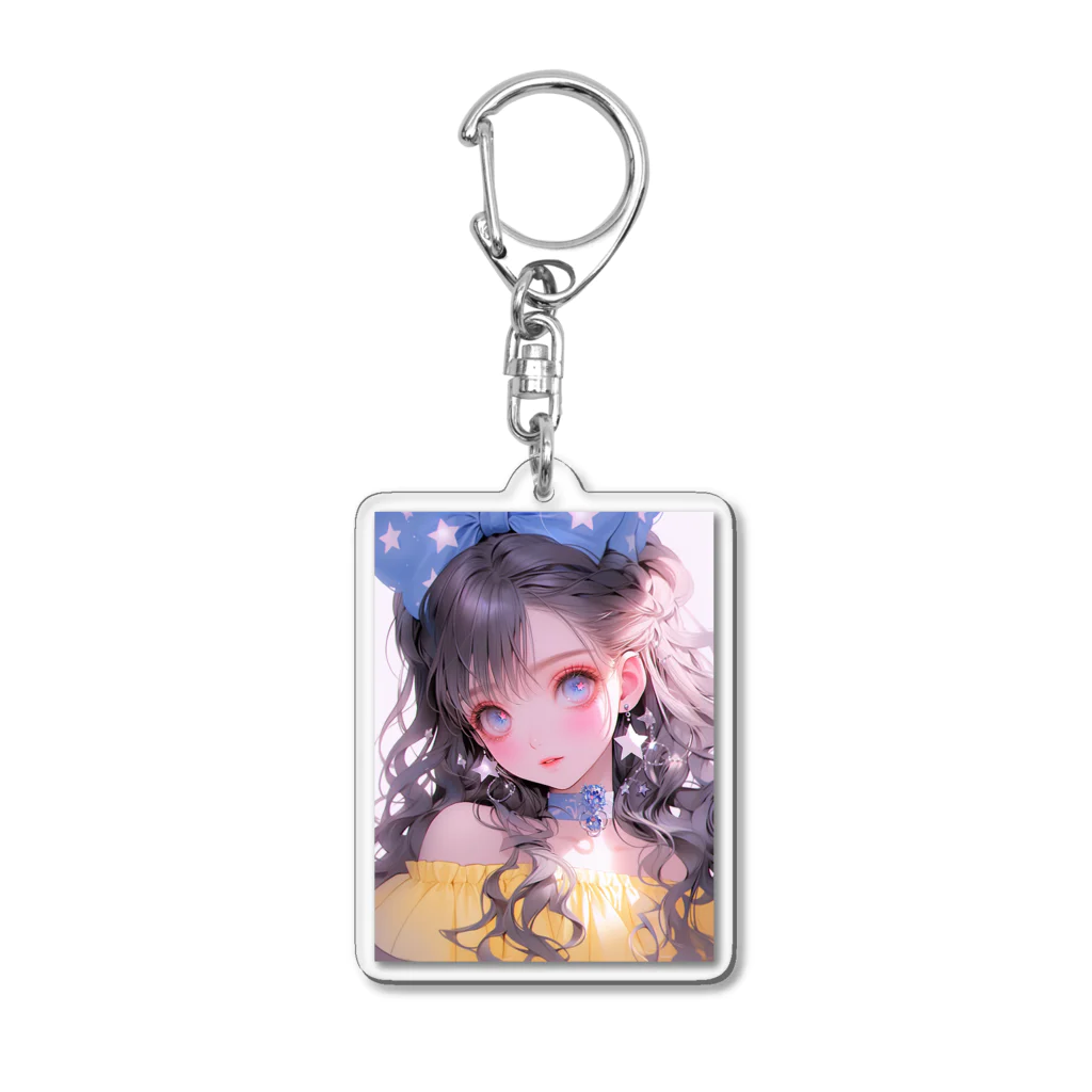 がーるずしょっぷのキラキラガール Acrylic Key Chain