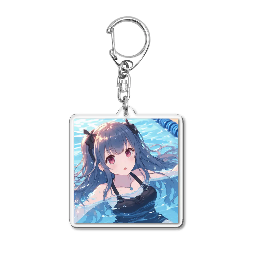 SWQAのプールを楽しむjk Acrylic Key Chain