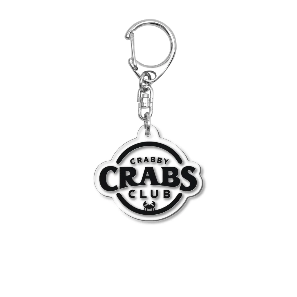 MatrixSphereのCRABBY CRABS CLUB シンプルロゴ アクリルキーホルダー