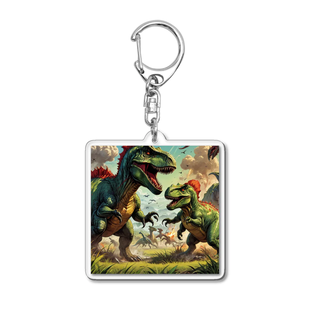 OTIRUBUTUBUTUの恐竜せんそう Acrylic Key Chain