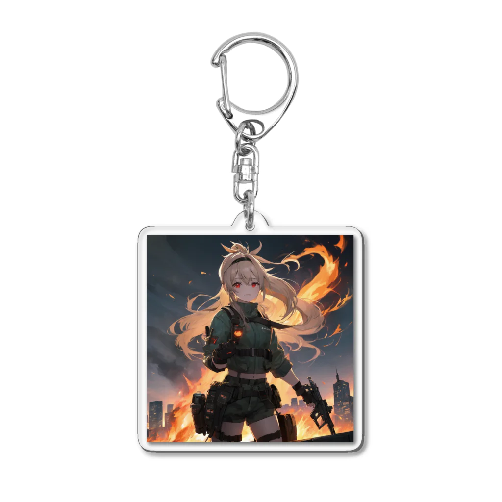 rn425の戦場の少女 Acrylic Key Chain