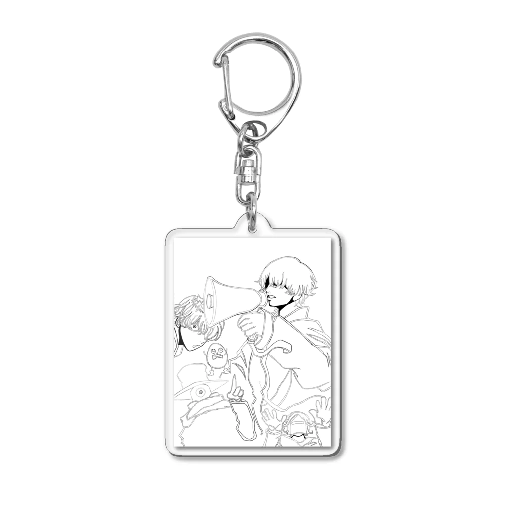 テラバイト店のEveと愉快な仲間たち Acrylic Key Chain