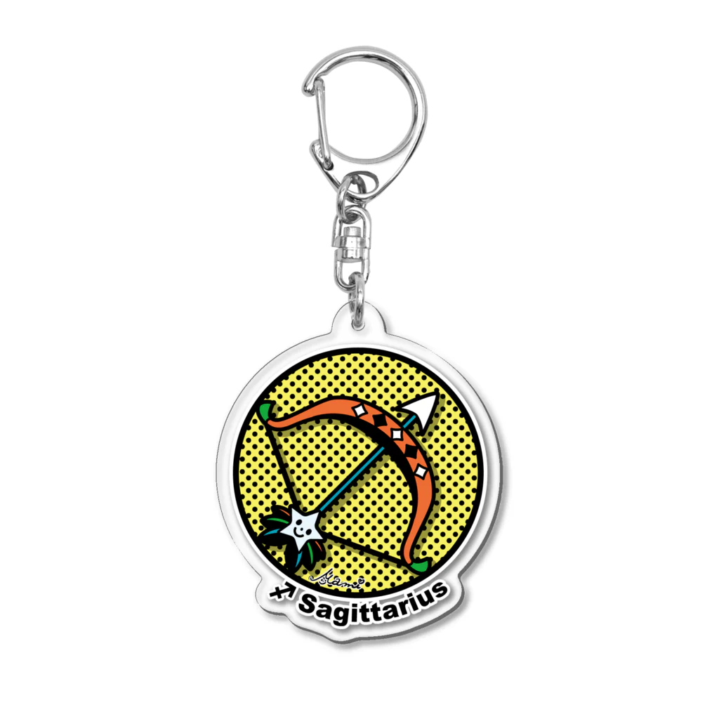 Macchi Baco | SUZURI SHOPの星座／Sagittarius（いて座）アイコン風イラスト Acrylic Key Chain