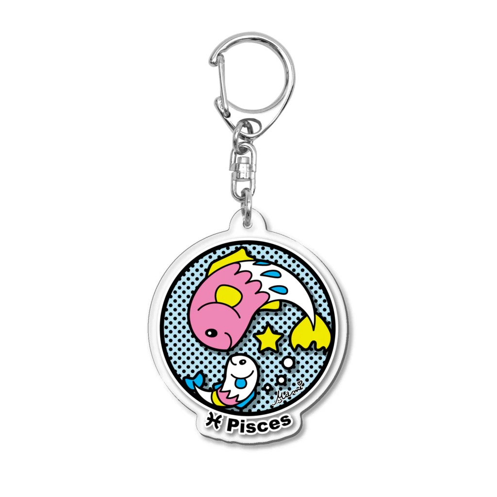 Macchi Baco | SUZURI SHOPの星座／Pisces（うお座）アイコン風イラスト Acrylic Key Chain