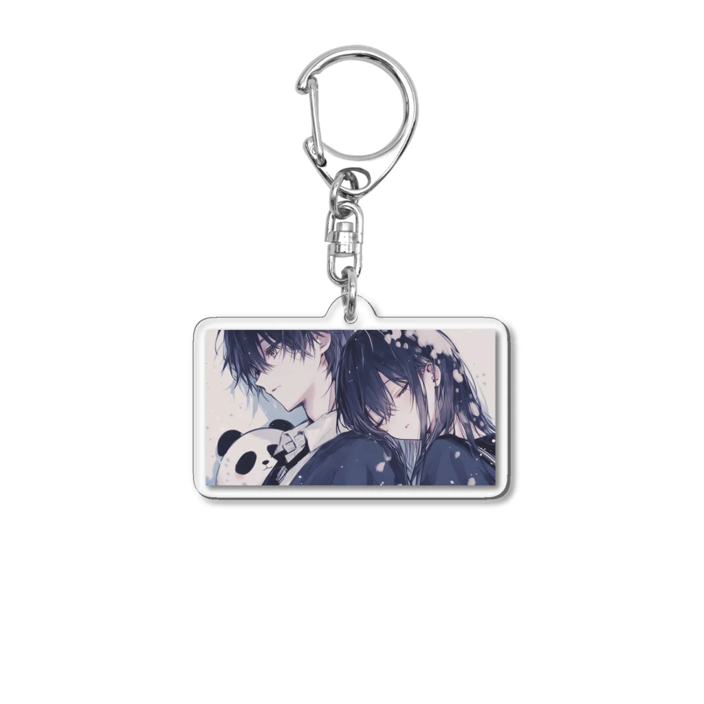 as -AIイラスト- の寄り添い Acrylic Key Chain