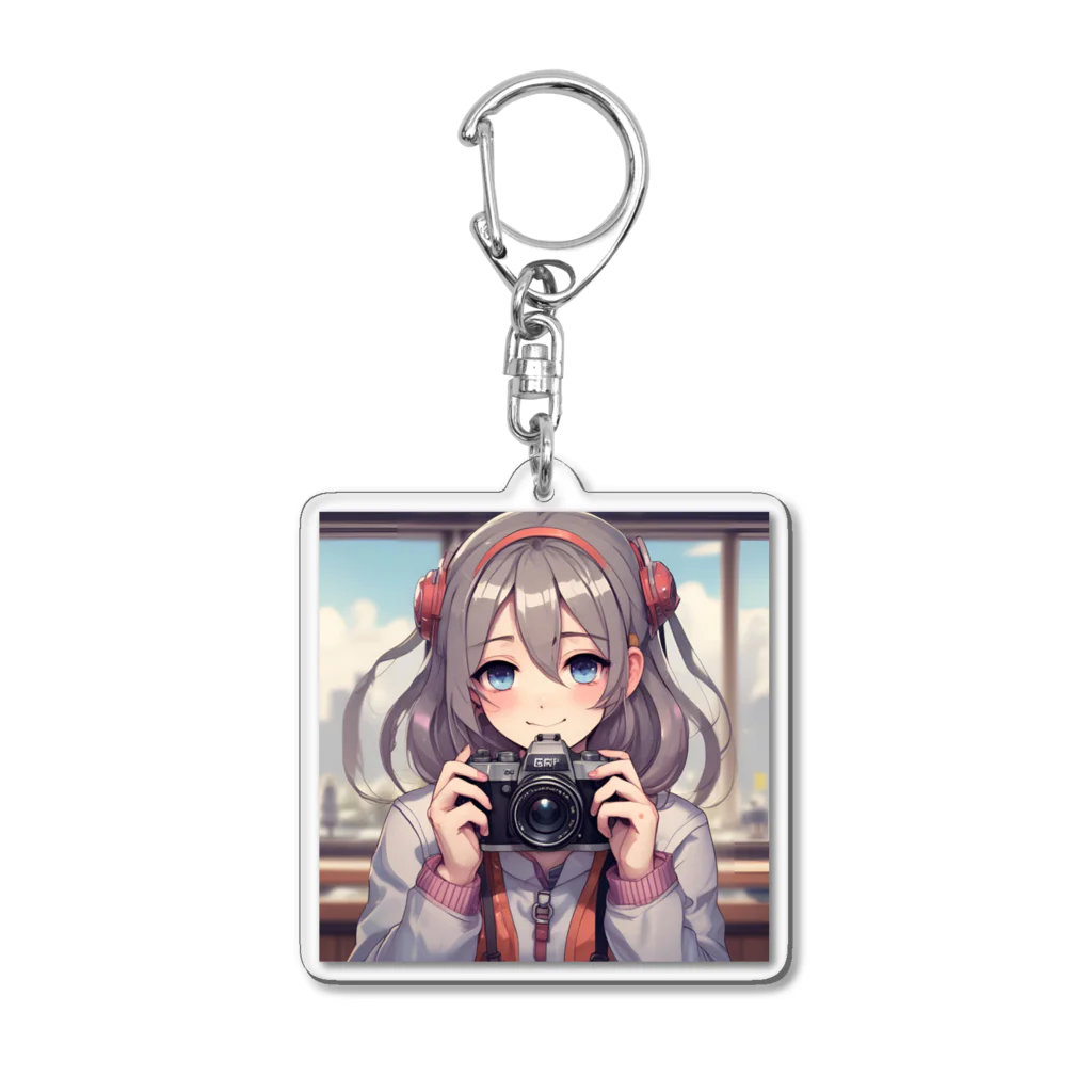 Happy_Sunny_Daysのカメラ女子 Acrylic Key Chain