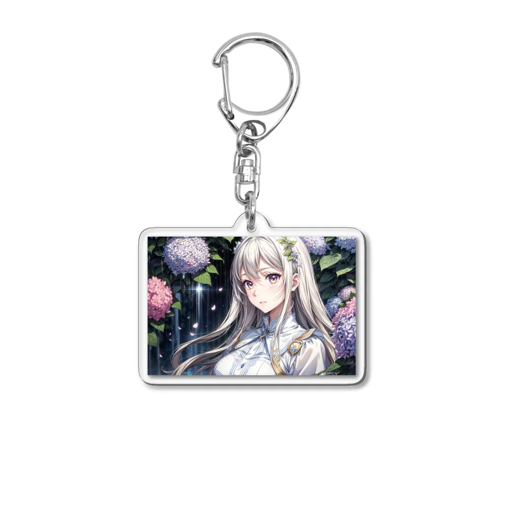 AIjou-Ecstasyの💐雨の中の美少女☔️ Acrylic Key Chain