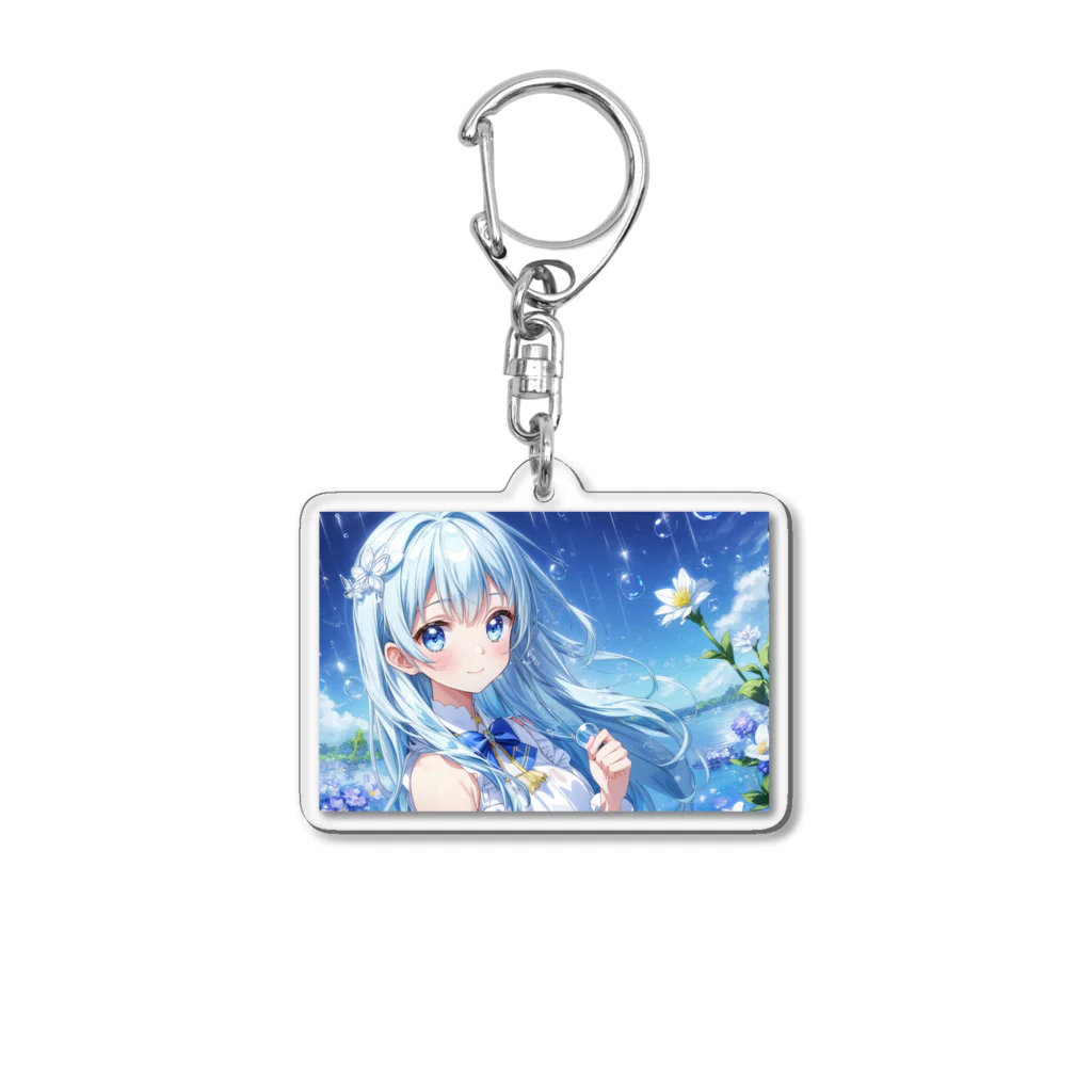 AIjou-Ecstasyの💎美しい水や花と寄り添う、超可愛い女の子💎 Acrylic Key Chain