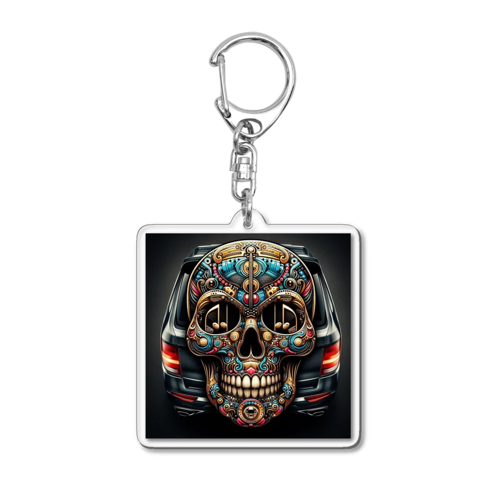 wワンダーワールドwのSKULL016 Acrylic Key Chain