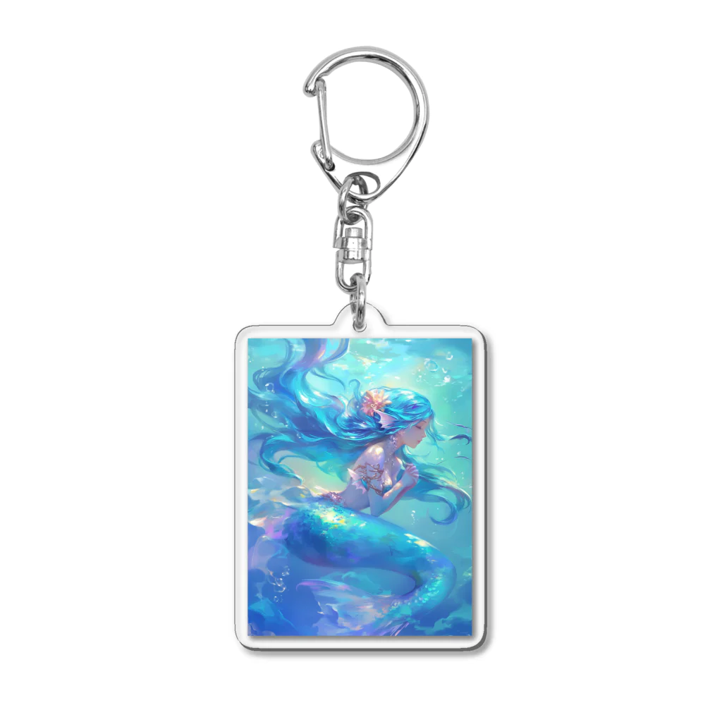 AQUAMETAVERSEの大切な人を想う人魚姫　7883 Acrylic Key Chain