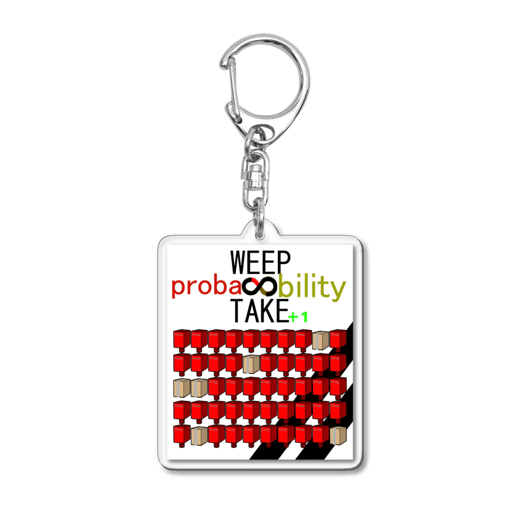 HADAKAGEKKO(WEEP＆TAKE)のWEEP＆TAKE probability アクリルキーホルダー