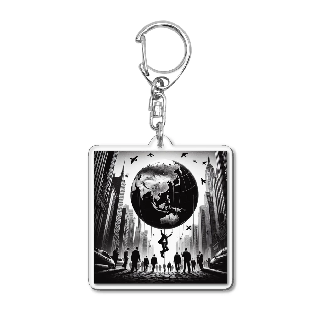 葵花色 mob the Worldのmob the world item Acrylic Key Chain