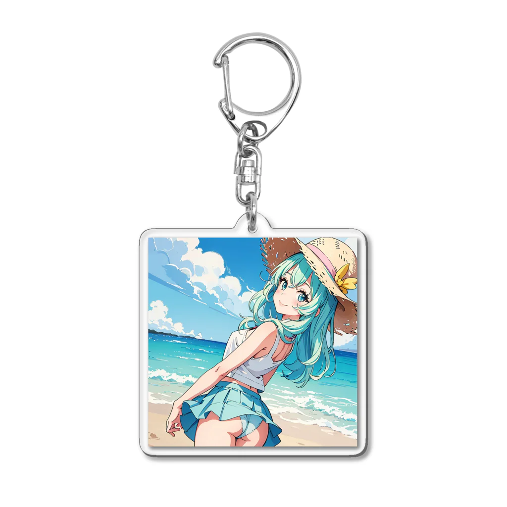 yozoraniyumeoの魔法麦わら少女 Acrylic Key Chain