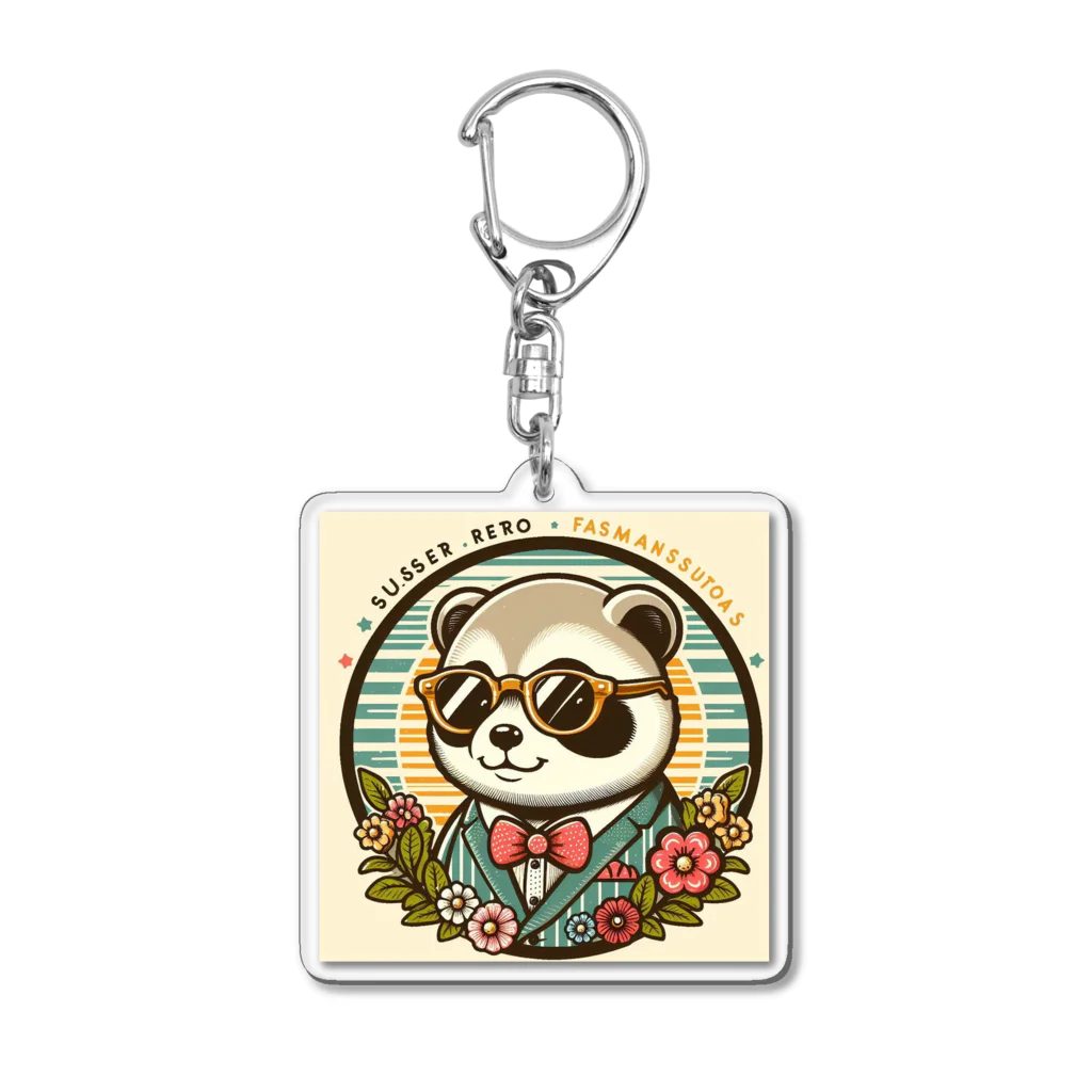 KAWAII SHOPのOSHARE RACCOON アクリルキーホルダー