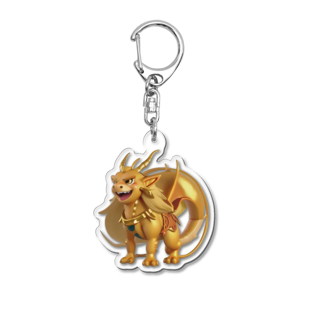 Kaiun-Mitsunobuのゴールデンドラゴン4 Acrylic Key Chain