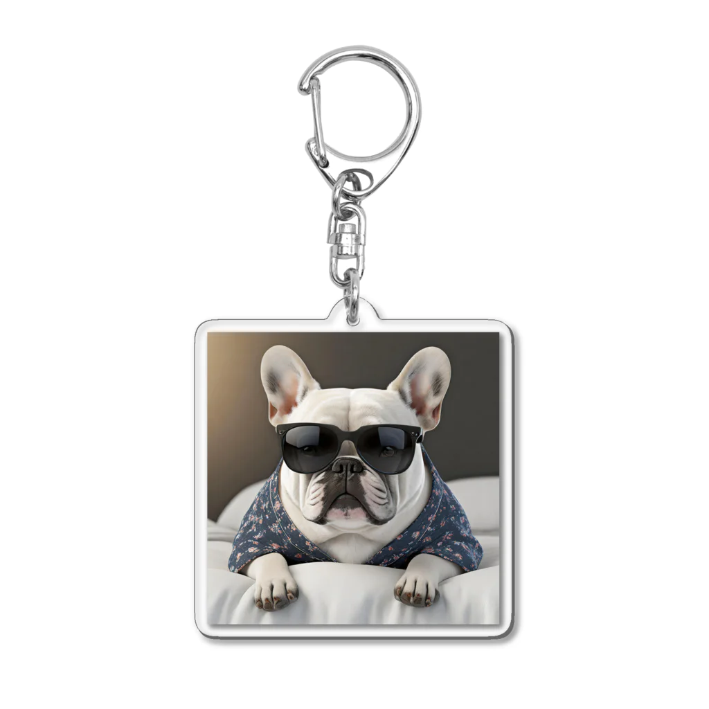 SI-SAAのおやすみBOSS犬 Acrylic Key Chain