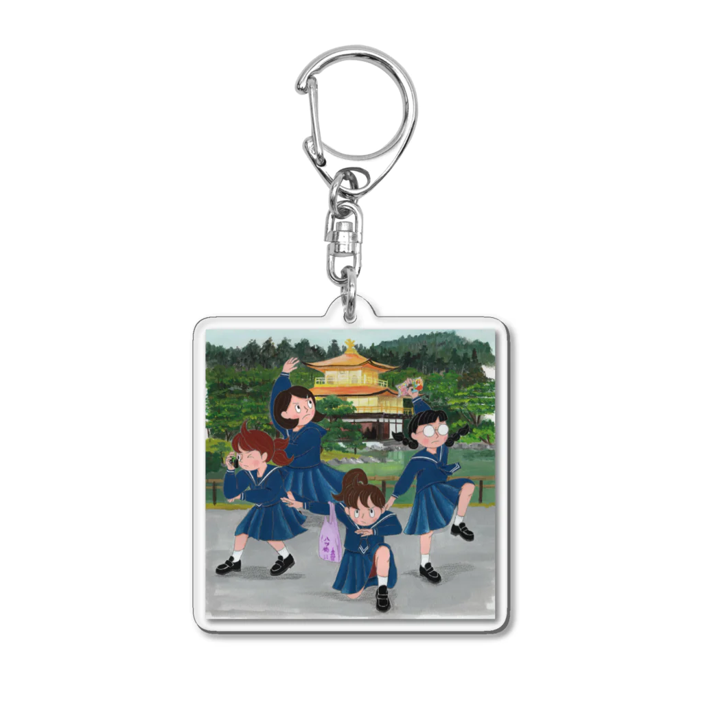 ユウリラ公式shopの金閣寺 Acrylic Key Chain