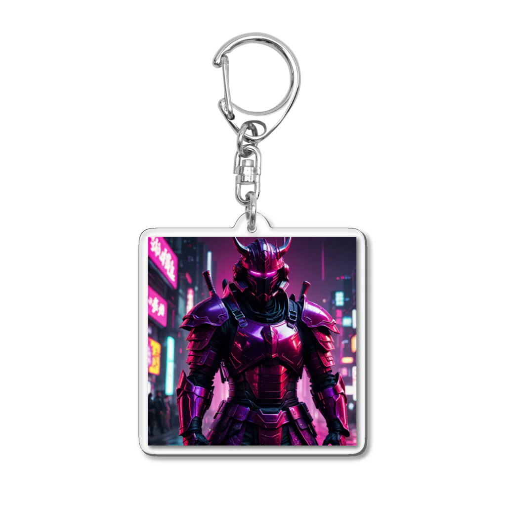 yoichi-puのRED-SAMURAI Acrylic Key Chain