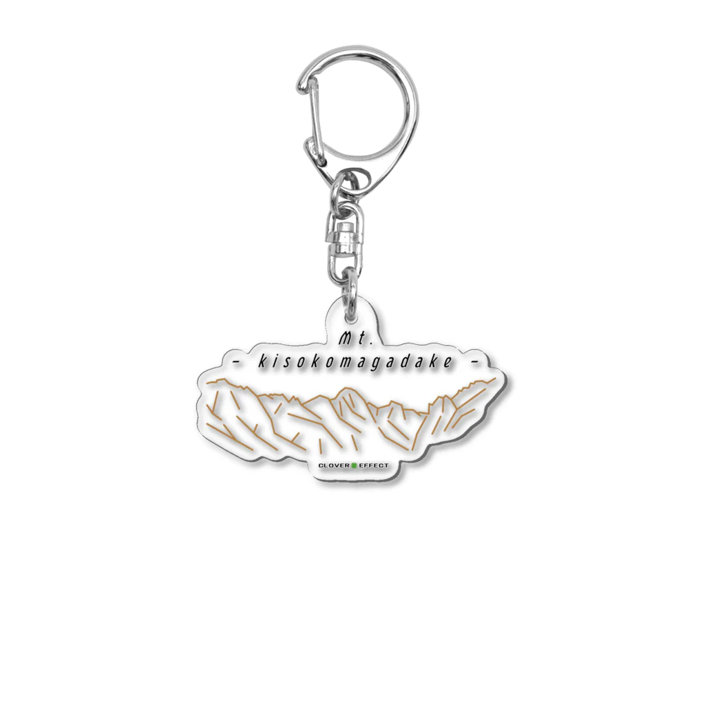 CLOVER🍀EFFECTの木曽駒ヶ岳 Acrylic Key Chain